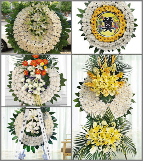 山东临沂莒南县石莲子镇花圈速递